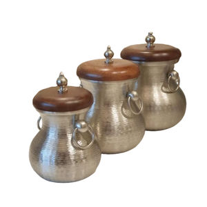 Boîte de rangement haut de gamme entièrement en acier inoxydable avec couvercle sécurisé pour la cuisine moderne, la table à manger et une utilisation décorative - Product Image 6