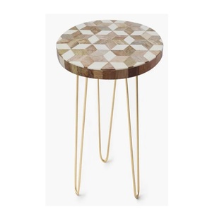 Muebles de mesa plateados y blancos para el lado del sofá a precio barato, tamaño personalizado, diseño clásico, muebles de sala de estar, Mesa para el hogar - Product Image 6