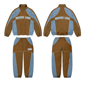 Survêtement coupe-vent réfléchissant léger fabriqué par des professionnels Survêtement coupe-vent unisexe en nylon de style baggy zippé - Product Image 5