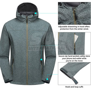 Chaqueta Polar de Invierno con Capucha y Logotipo Personalizado, Impermeable y Transpirable, de Alta Calidad para Hombre en Talla Adulto - Product Image 6