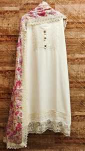 Nouvelle robe Salwar Kameez en coton Fox Jorjat pour femmes, matière de costume avec broderie pour la vente en gros - Product Image 6