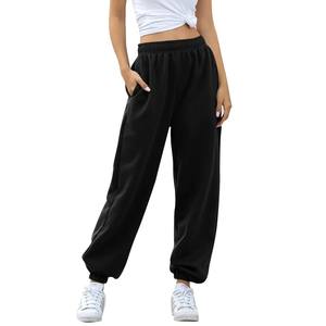 2024 nouveauté personnalisé décontracté ample Sport dames léopard Joggers pantalon femmes pantalon 100% coton respirant - Product Image 1