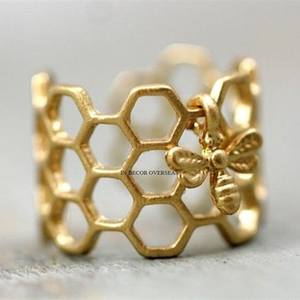 Anillo de Servilleta de Lujo, Diseño Moderno y Creativo, Chapado en Oro de Alta Calidad, Fundido en Aluminio, Accesorios de Decoración de Mesa, de la India - Product Image 2