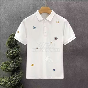 Camisetas Polo bordadas de calidad superior Camisetas Polo bordadas de color personalizadas hechas con el mejor material - Product Image 3
