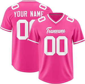 เสื้อเจอร์ซีย์ฟุตบอลอเมริกันพิมพ์ชื่อทีมหมายเลขทีมเสื้อรักบี้กีฬาโพลีเอสเตอร์ตามสั่ง - Product Image 1