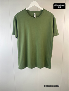 เสื้อยืดคุณภาพสูงสีน้ำเงิน 180 แกรม สำหรับผู้ชาย สกรีนโลโก้ได้ คอกลม ทรงปกติ สไตล์ลำลอง ย้อมสีเสื้อ - Product Image 4