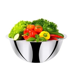 Fourniture directe d'usine de bol de mélange de cuisine rond en acier inoxydable pour le lavage des légumes - Product Image 6