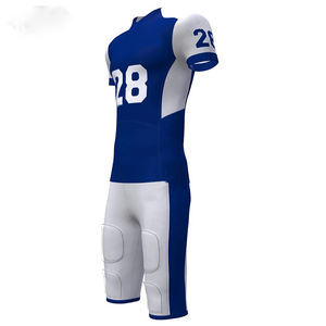 Ensemble d'uniformes de football américain unisexe personnalisés OEM maillots et shorts sublimés respirants de haute qualité avec logo de l'équipe pour adultes - Product Image 6