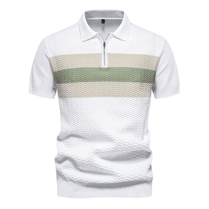 Diseñador de moda de verano 2024 para hombres, polos de manga corta y tela de Jersey estampada transpirable - Product Image 1