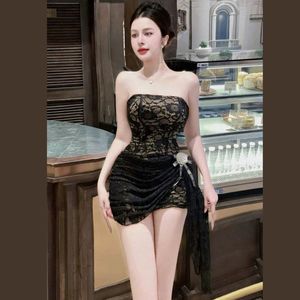 Sofisticado vestido de fiesta corto de alta calidad elegante cuello en V patrones delicados estilo dulce cintura Natural para cualquier evento Formal - Product Image 2