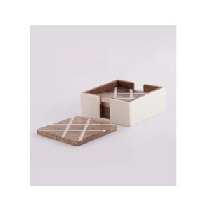 Posavasos de piedra con precios directos de fábrica de 2025, posavasos de mármol con diseño de hoja redonda de diseño premium a la venta - Product Image 3