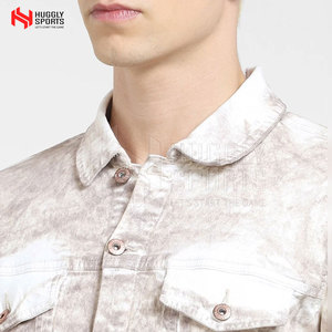 Nouvelle arrivée de fabrication en usine veste en jean pour hommes à manches longues veste d'hiver personnalisée en gros pour hommes - Product Image 4