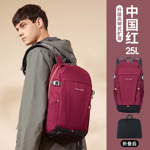กระเป๋าเป้สะพายหลังแบบนุ่ม 18 นิ้ว วัสดุ PU ช่องใส่ของหลายช่อง ใช้ได้ทั้งชายและหญิง ระบายอากาศได้ดี เหมาะสำหรับการเดินป่าและกิจกรรมกลางแจ้ง - Product Image 5