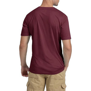 เสื้อยืดผู้ชายคุณภาพสูง ผ้าเนื้อนุ่ม ระบายอากาศดี แขนสั้น คอกลม ขายส่งจากโรงงาน - Product Image 3