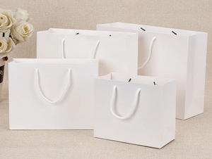 Custom Printed Eco-Friendly Ivory Paper Box Shopping <b>Bag</b> Factory Direct Supply from Vietnam Manufacturer - Product Image 3