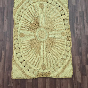 Alfombra con nudo de yute personalizada, felpudo antideslizante para suelo de exterior, limpieza de zapatos, tapeto, alfombrillas modernas para puerta para sala de estar, uso doméstico, lavable - Product Image 1