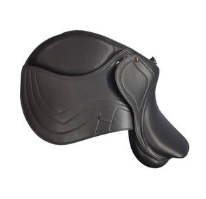 Selle de cheval professionnelle robuste avec siège rembourré en bois pour arbre, circonférence en cuir réglable pour grands animaux - Product Image 3