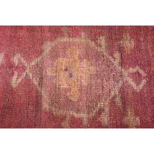 2.7x10.5 ft Turkish Rug, Vintage <b>Runner</b> Rug, <b>Red</b> Southwestern Wool Rug - Product Image 5