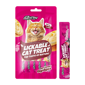 Barritas <span class=keywords><strong>de</strong></span> Salmón para Gatos, Refuerzo Inmunológico, Sin Granos, con Pollo, Pato y Atún, Puré para Gatos, Snack Portátil, Premios para el Entrenamiento <span class=keywords><strong>de</strong></span> Gatos - Product Image 2