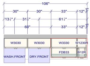 LAUNDRY LAYOUT-Sin MOQ-Gabinetes de pared modernos listos para ensamblar Spray Dove Grey Shaker-STOCK de EE. UU. - Product Image 5