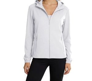 Wholesale Women's Softshell <b>Jacket</b> Custom Streetwear Softshell Light Weight Cropped Windbreaker <b>Rain</b> Outdoor Sports <b>jacket</b> - Product Image 2