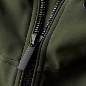 Veste Softshell pour hommes avec logo personnalisé à fermeture éclair complète nouvelle arrivée très vendue au prix de gros - Product Image 6