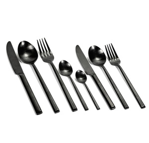 Service de couverts en acier inoxydable finition argentée, couverts de qualité supérieure avec un attrait intemporel pour la maison et la restauration - Product Image 5