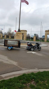 Fabricants chinois Blanc Corbillard remorqué à Double essieu Voiture funéraire remorqué Entraîneur funéraire - Product Image 2