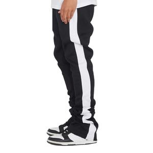 Nurak 2025 Pantalon de jogging évasé décontracté pour hommes Pantalon évasé 100% coton de haute qualité en surdimensionné avec tissu en toile de taille personnalisée - Product Image 4
