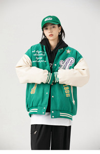 Chaquetas Varsity Unisex Personalizadas, Reversibles, Ecológicas, de Secado Rápido, Transpirables, con Cuello Alto y Manga Larga para Invierno - Product Image 4