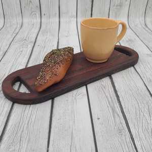 Tabla de cortar de madera minimalista Tabla de queso elegante y duradera con cuchillo de acero inoxidable para cocinas elegantes y modernas - Product Image 3