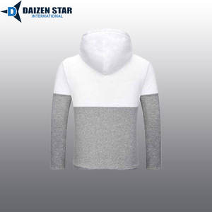 เสื้อฮู้ดซิปผู้ชาย สีพื้น ผ้าฝ้ายฟลีซ 100% ทรงปกติ ใส่สบายในฤดูหนาว บริการ OEM ด้านหน้า น้ำหนัก 500 กรัม สตรีทแวร์ น้ำหนัก 300 กรัม - Product Image 2