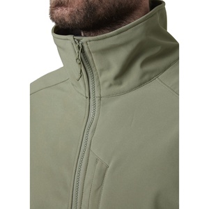 Chaqueta deportiva personalizada de alta calidad para hombre, Softshell, al por mayor, cortavientos liso, impermeable - Product Image 4