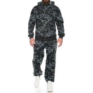 Pantalon de survêtement et ensemble de sweat à capuche avec fermeture éclair pour hommes - Product Image 1