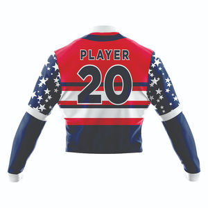 Uniforme de baseball des Phillies pour hommes, maillot sublimé à manches longues avec motif drapeau, évacuation de l'humidité, coupe régulière pour adultes - Product Image 4