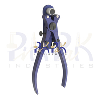 Stock plat et forme de fil/pince à cintrer les anneaux en aluminium avec anodisation bleue Total L 180mm et poignées en PVC pince de fabrication de bijoux