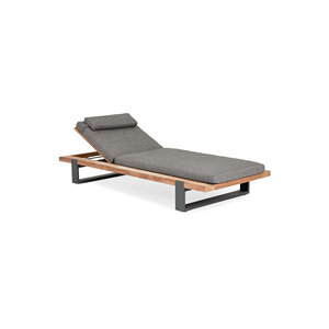 Tumbona Piscina Hotel Madera de teca Tumbona Muebles Playa Aluminio-Nicolas - Product Image 1