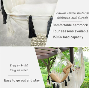 Bohemian Style Canvas <b>Hammock</b> Tree <b>Hammock</b> Outdoor <b>Hammock</b> - Product Image 4