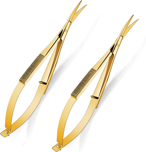 Ciseaux à ressort polyvalents pour la manucure, la coupe des cils, la découpe des sourcils et la broderie. - Product Image 1