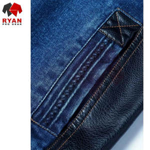 Veste en jean pour homme, qualité supérieure, personnalisation de la marque, OEM ODM, couleur unie, vêtements décontractés, vente en gros - Product Image 4