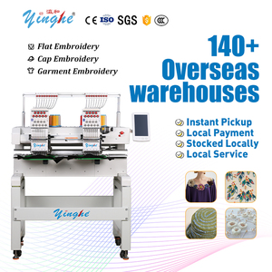 Máquina de Bordar de Doble Cabezal Yinghe 902, 9 Agujas, Tamaño Personalizado, 1200 RPM, Nuevo Rodamiento, Capacidad Plana, Computarizada, para Hogar y Hoteles, 1 Año de Garantía - Product Image 1