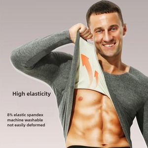 <strong>High</strong> <strong>Quality</strong> Thermal Long Johns for Men Long Underwear Winter Warm Cotton <strong>Base</strong> <strong>Layer</strong> Seamless and Thin Fabric Spot - Product Image 2