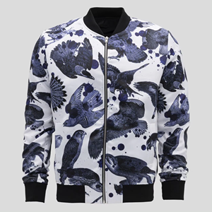 Cremallera Diseñe sus propias chaquetas Bomber de sublimación Chaquetas Bomber de sublimación de alta calidad Diseño de moda - Product Image 6