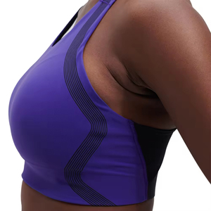 Nouvel arrivage de soutien-gorge de sport push-up pour femmes, vêtements de fitness avec logo, vêtements de yoga, soutiens élevés, soutien-gorge de sport sans couture - Product Image 4