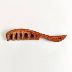 Peigne à tresser en bois, peignes à cheveux en bois de coco avec logo personnalisé, gravure, grande quantité, zéro déchet - Product Image 5