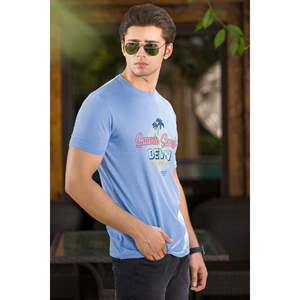 MASOUD Classic Crew Neck Summer T-Shirt 100% Cotton Jersey Custom logo Fitness Oversize <b>Printed</b> Solid T-Shirts - Product Image 3