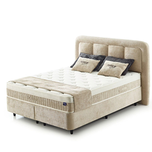 Base de Cama Ajustable Moderna Francesa Tapizada con Resortes Ensacados Donna NOTICE con Almacenamiento 150*200 Tamaño Especial Estructura de Hierro - Product Image 1