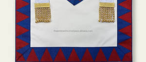 Delantal de piel de cordero Masónico de Royal Arch | Delantal hecho a mano con ribete dorado | Fabricante personalizado de Freemason Regalia Pakistán - Product Image 6