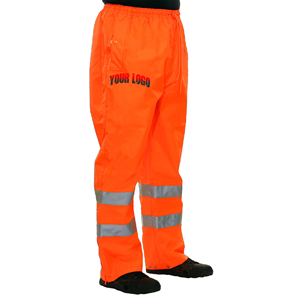 Pantalon de sécurité pour hommes en polyester 100% en gros, avec plusieurs poches et bandes réfléchissantes doubles, pantalon de travail de sécurité à LED clignotant pour hommes - Product Image 1