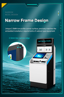 IP65 Wasserdichter 8 15 21,5 Zoll LCD Flachbildschirm HMI Resistiver/Kapazitiver Touchscreen Industriemonitor für CNC/Kiosk/KDS